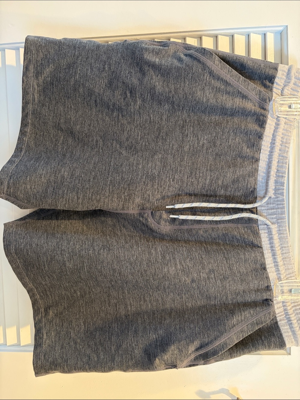 Mens Marine Layer Heather Gray Athletic Drawstring Shorts